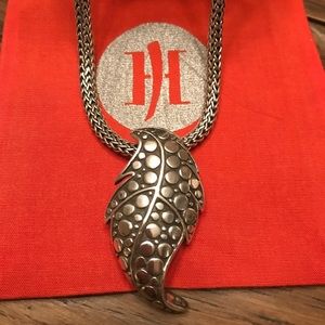 John Hardy Dot leaf pendant